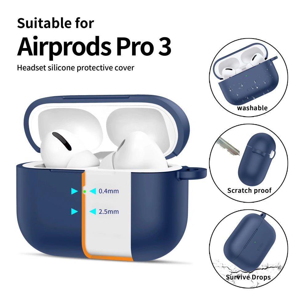 Tech - Protect AirPods Pro 3 - Θήκη Σιλικόνης - Silicone Hook - Navy Blue