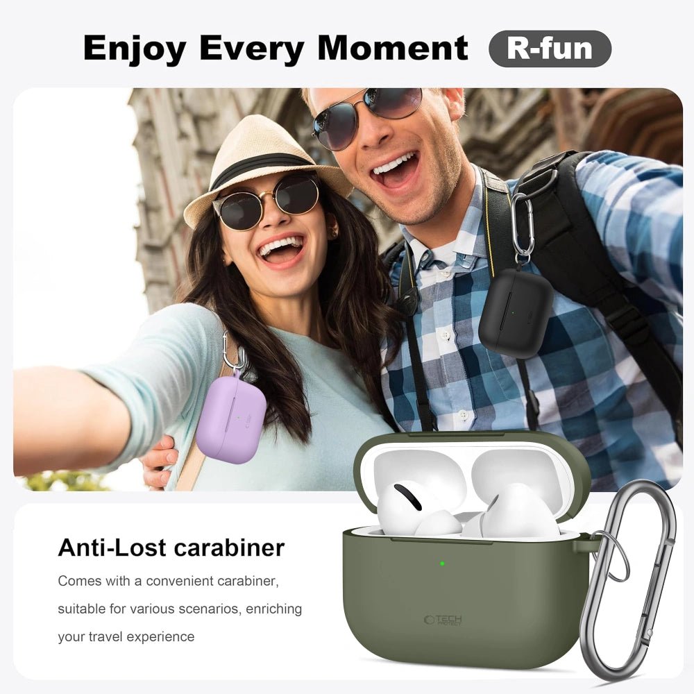 Tech - Protect AirPods Pro 3 - Θήκη Σιλικόνης - Silicone Hook - Olive Green
