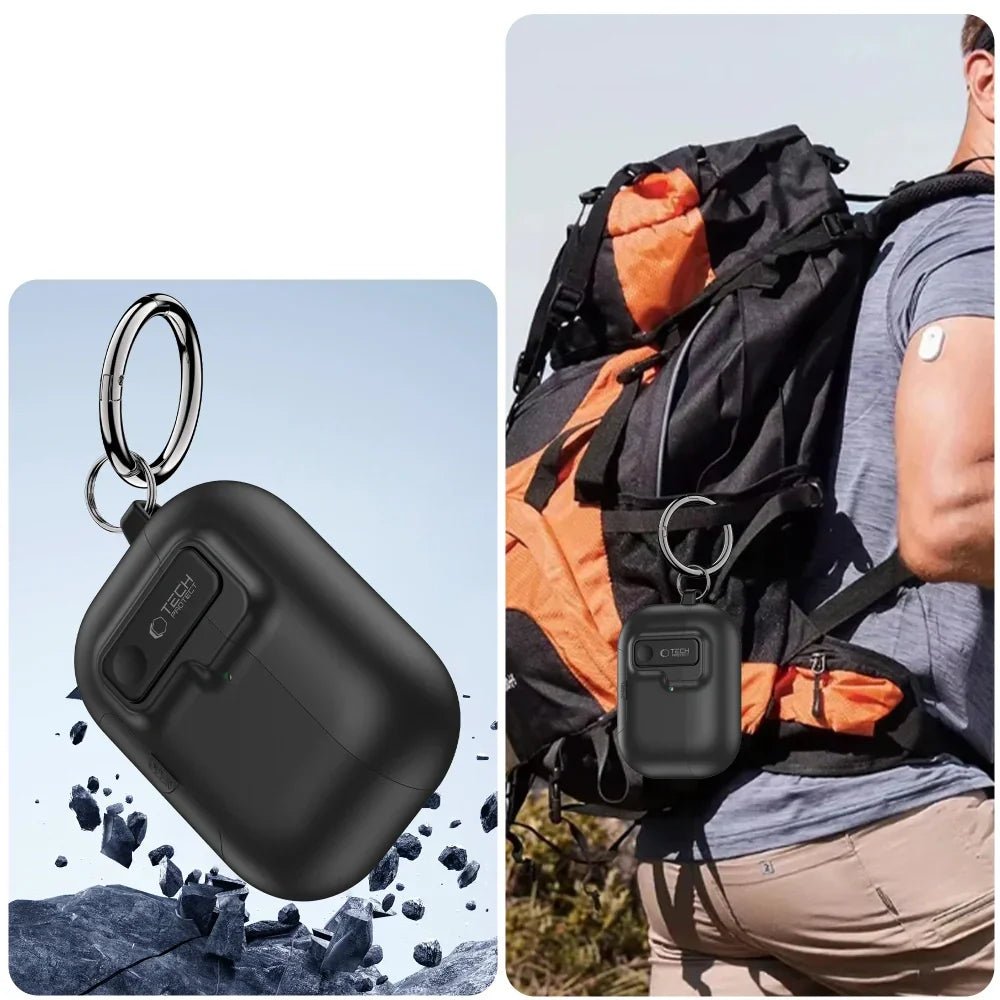 Tech - Protect AirPods Pro 3 - Θήκη από Σκληρό Πλαστικό - Slim Hook - Black