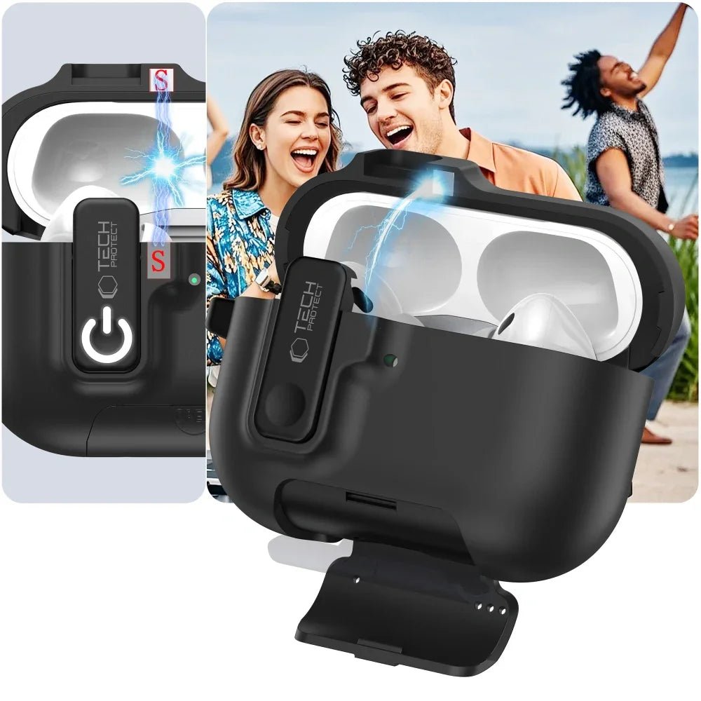 Tech - Protect AirPods Pro 3 - Θήκη από Σκληρό Πλαστικό - Slim Hook - Black