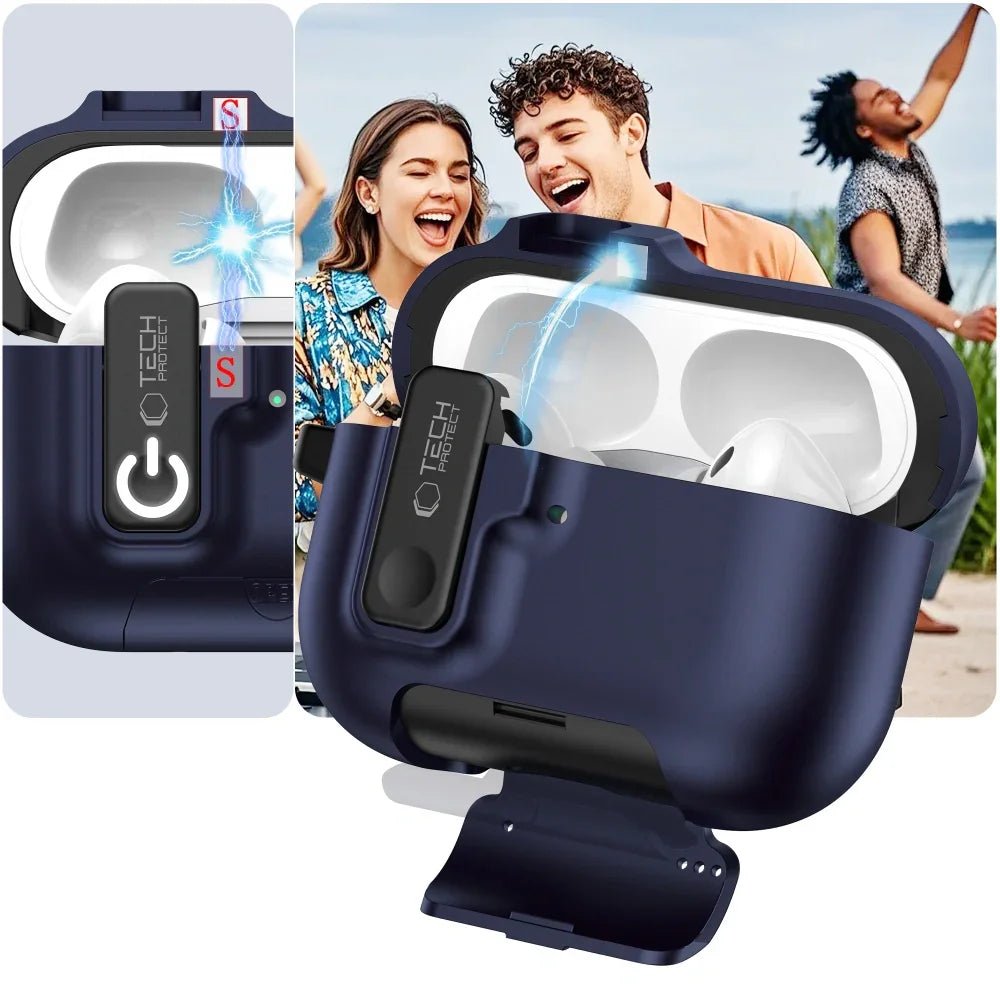 Tech - Protect AirPods Pro 3 - Θήκη από Σκληρό Πλαστικό - Slim Hook - Navy Blue