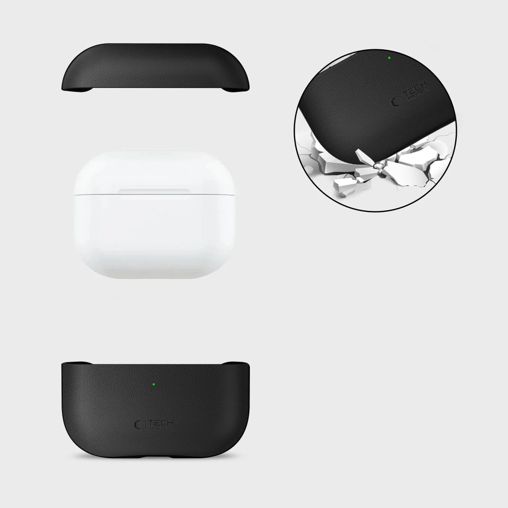 Tech - Protect AirPods Pro 3 - Δερμάτινη Θήκη - NaturalFit - Black