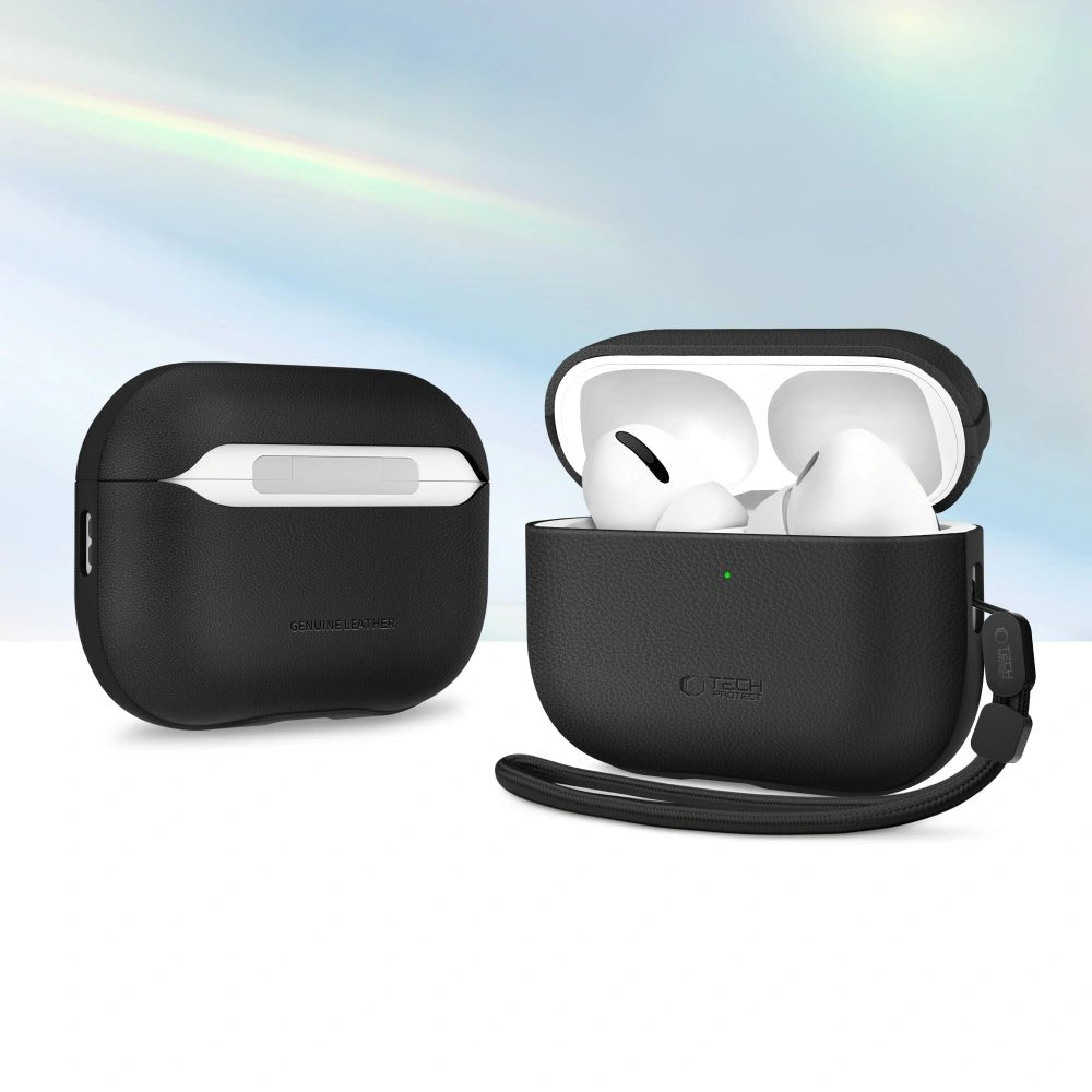 Tech - Protect AirPods Pro 3 - Δερμάτινη Θήκη - NaturalFit - Black