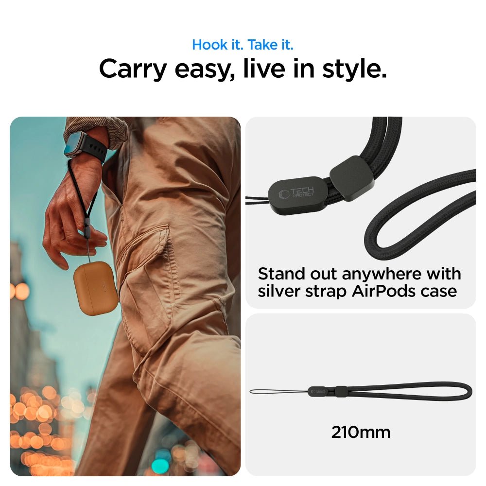 Tech - Protect AirPods Pro 3 - Δερμάτινη Θήκη - NaturalFit - Brown