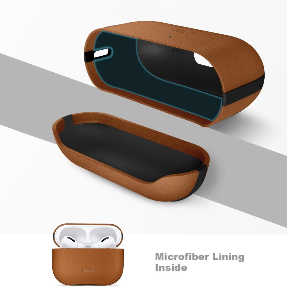 Tech - Protect AirPods Pro 3 - Δερμάτινη Θήκη - NaturalFit - Brown