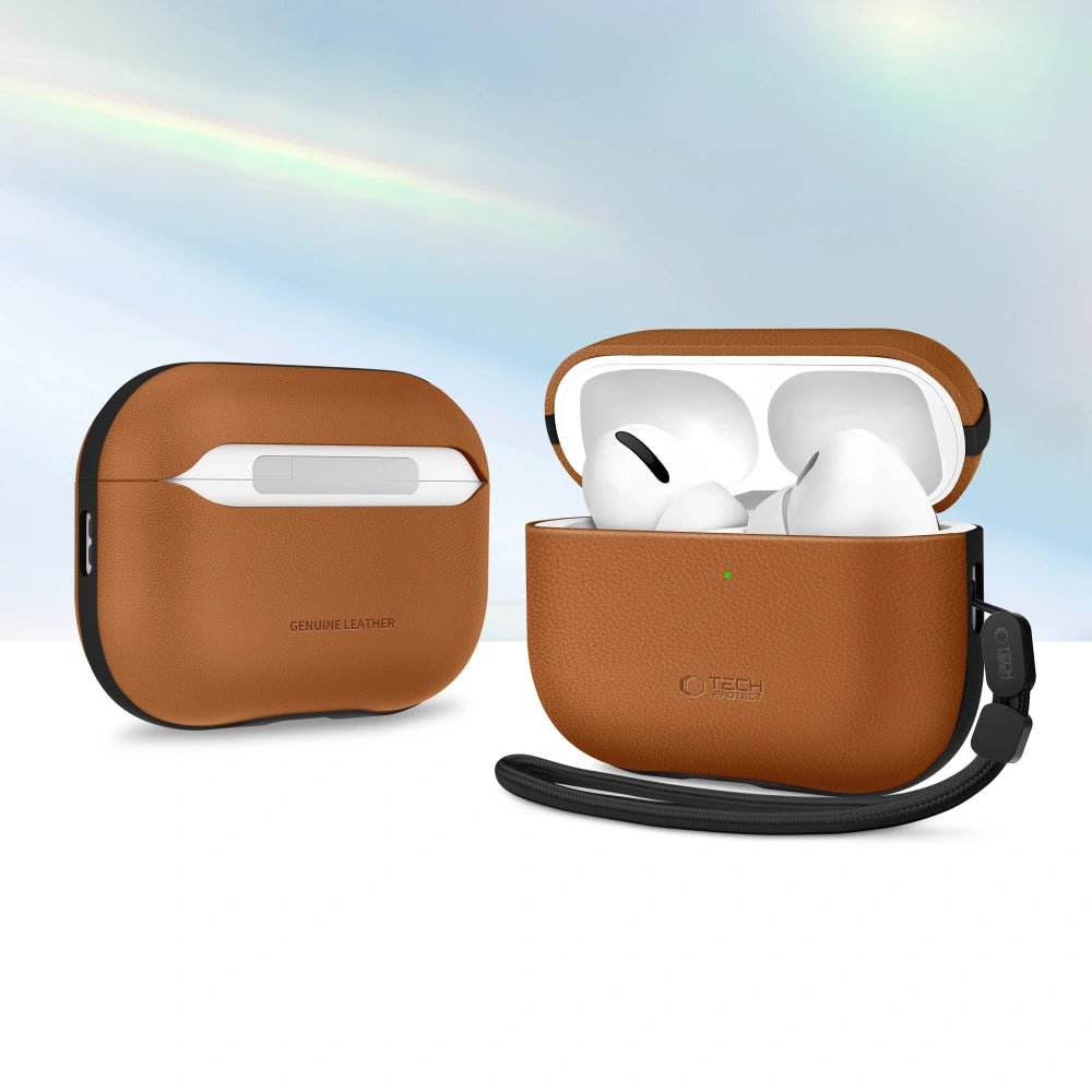 Tech - Protect AirPods Pro 3 - Δερμάτινη Θήκη - NaturalFit - Brown