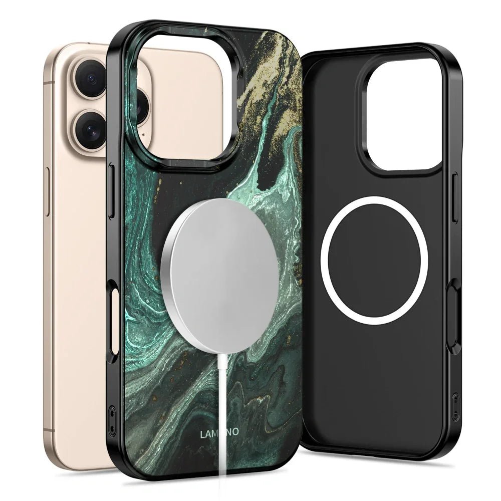 Tech - Protect iPhone 16 Pro - Lamano MagSafe - Σκληρή Θήκη με MagSafe - Verde Aura
