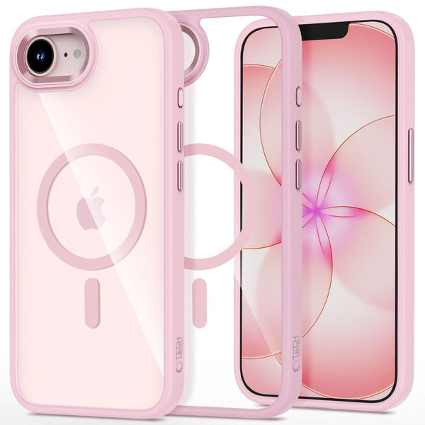Tech - Protect iPhone 16e / iPhone 17e - Σκληρή Θήκη με Πλαίσιο Σιλικόνης και MagSafe - MagMat MagSafe - Matte Pink