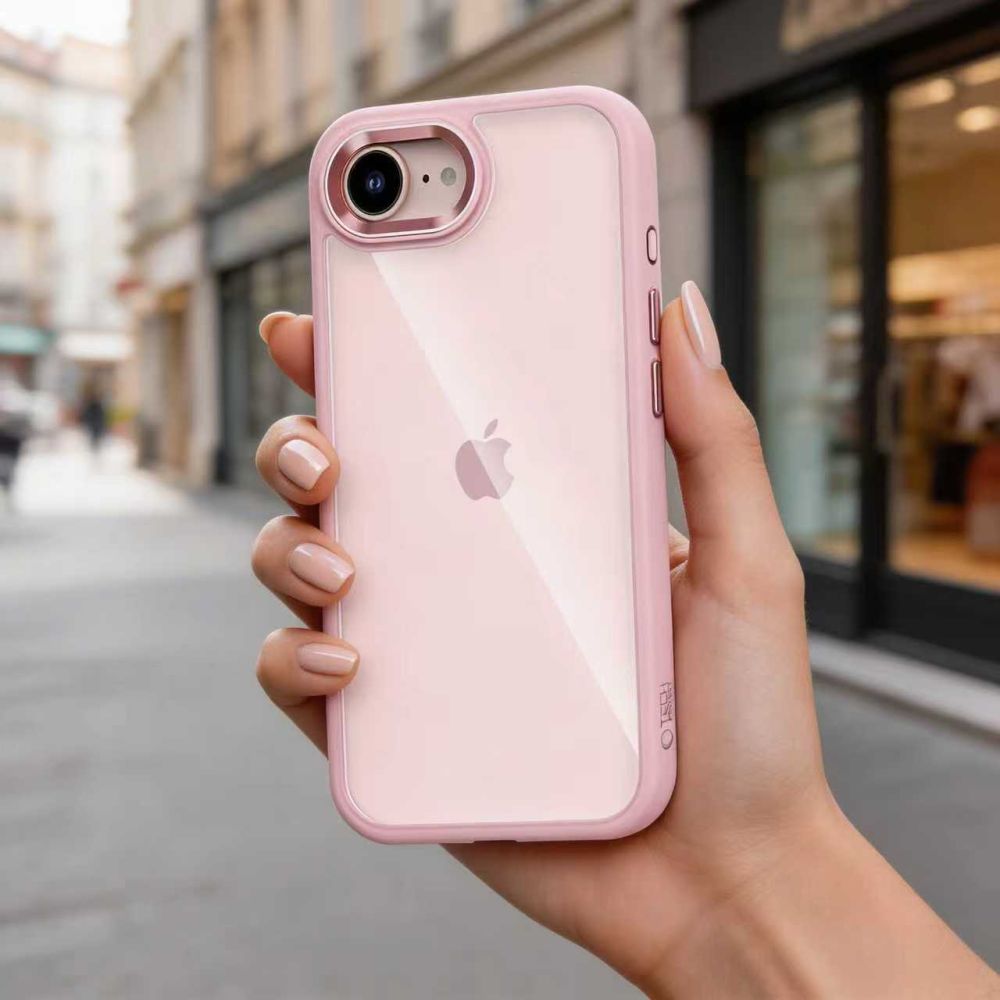 Tech - Protect iPhone 16e / iPhone 17e - Σκληρή Θήκη με Πλαίσιο Σιλικόνης - MagMat - Matte Soft Pink