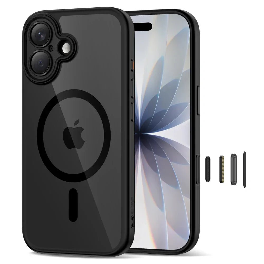 Tech - Protect iPhone 17 - MagPeak MagSafe CC - Σκληρή Θήκη με Πλαίσιο Σιλικόνης - Black / Clear