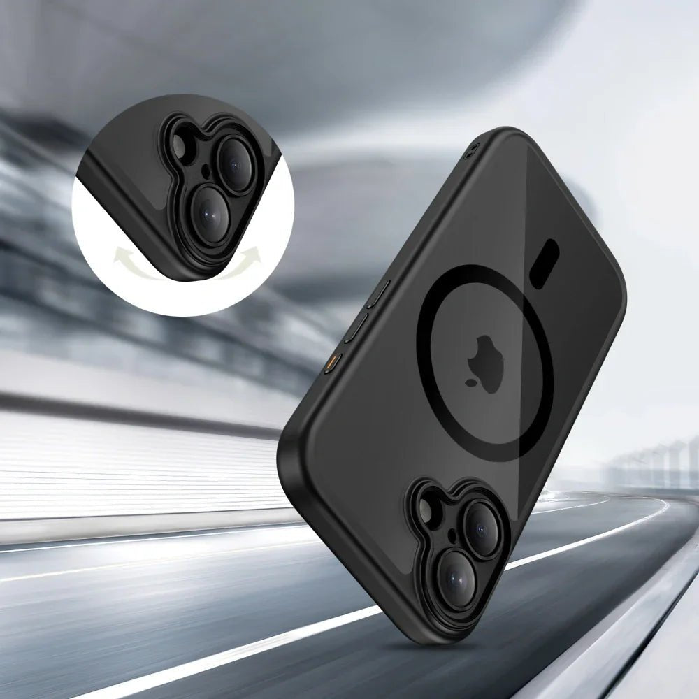 Tech - Protect iPhone 17 - MagPeak MagSafe CC - Σκληρή Θήκη με Πλαίσιο Σιλικόνης - Black / Clear