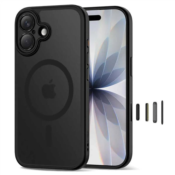Tech - Protect iPhone 17 - MagPeak MagSafe CC - Σκληρή Θήκη με Πλαίσιο Σιλικόνης - Matte Black
