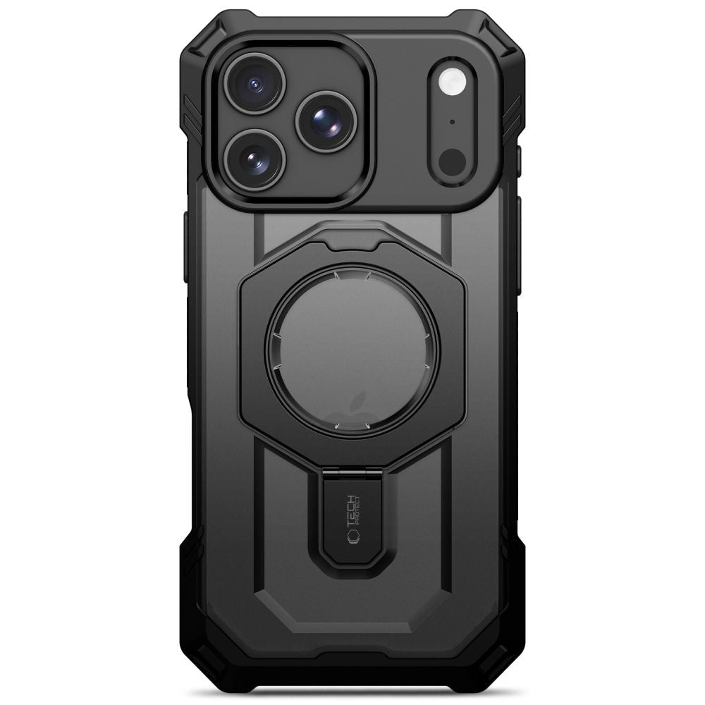 Tech-Protect iPhone 17 Pro / iPhone 18 Pro - Σκληρή Θήκη με Δαχτυλίδι Συγκράτησης / Stand - MagForce MagSafe - Matte Black