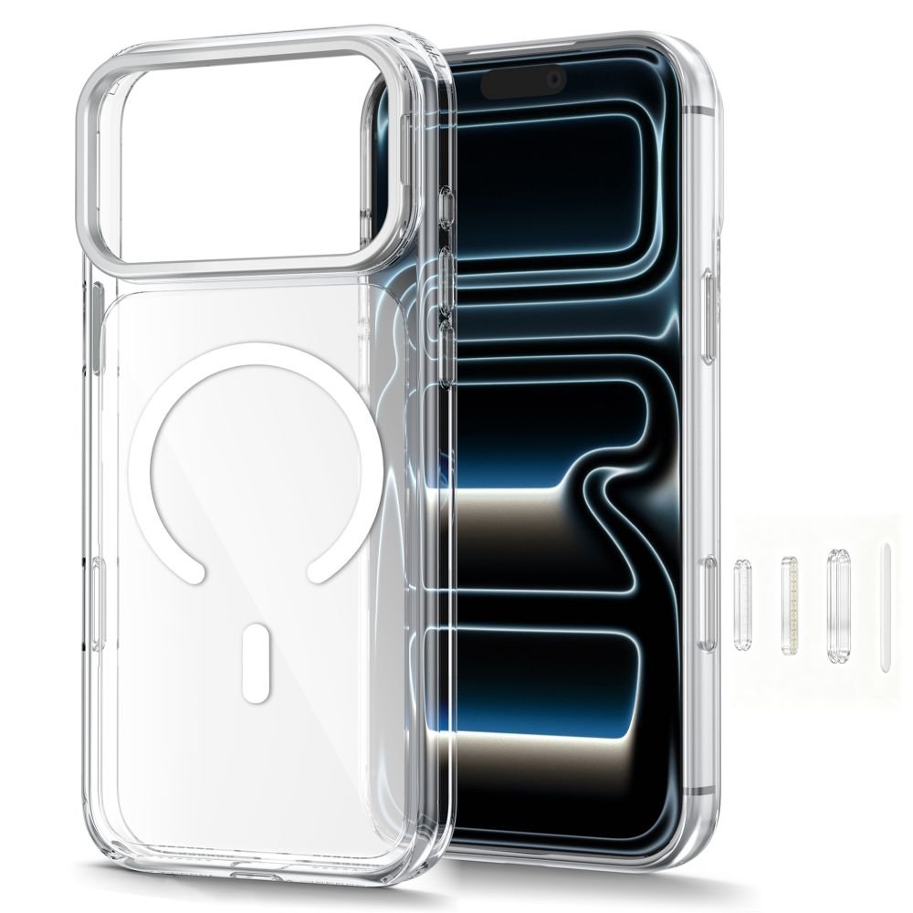 Tech-Protect iPhone 17 Pro / iPhone 18 Pro - Σκληρή Θήκη με Πλαίσιο Σιλικόνης και Stand - Magstand MagSafe CC - Clear