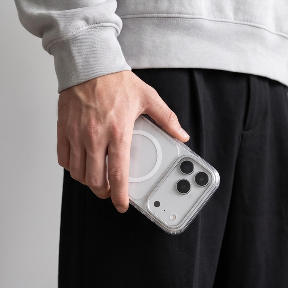 Tech-Protect iPhone 17 Pro / iPhone 18 Pro - Σκληρή Θήκη με Πλαίσιο Σιλικόνης και Stand - Magstand MagSafe CC - Clear