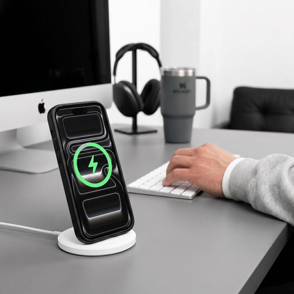 Tech-Protect iPhone 17 Pro / iPhone 18 Pro - Σκληρή Θήκη με Πλαίσιο Σιλικόνης - MagMat MagSafe CC - Black / Clear