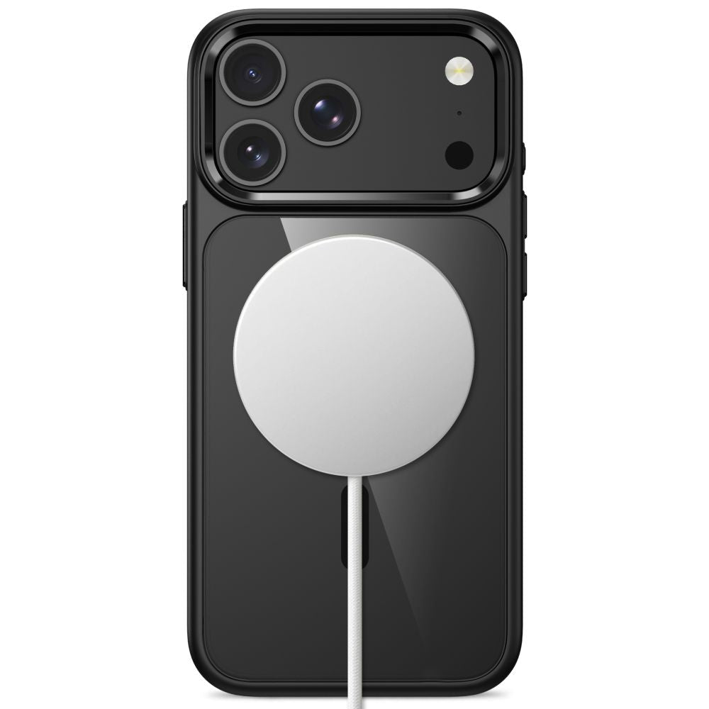 Tech-Protect iPhone 17 Pro / iPhone 18 Pro - Σκληρή Θήκη με Πλαίσιο Σιλικόνης - MagMat MagSafe CC - Black / Clear