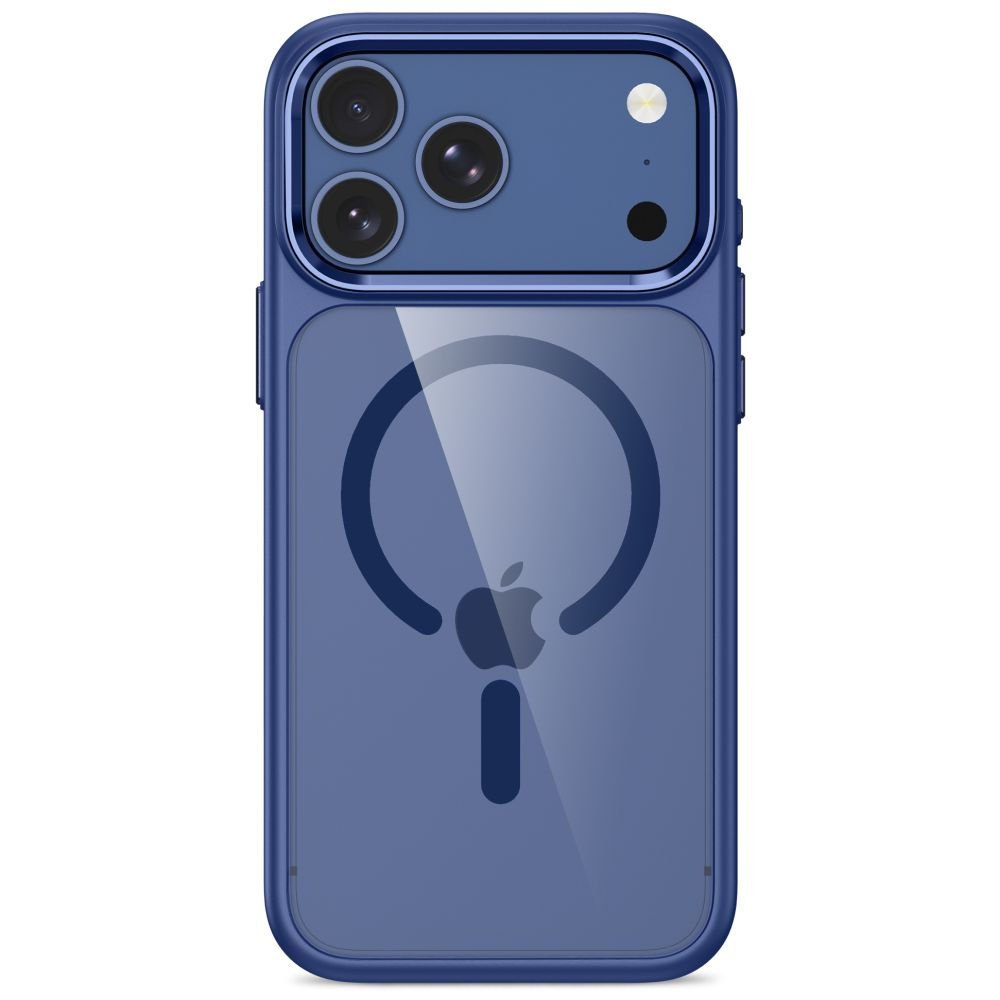 Tech-Protect iPhone 17 Pro / iPhone 18 Pro - Σκληρή Θήκη με Πλαίσιο Σιλικόνης - MagMat MagSafe CC - Deep Blue / Clear