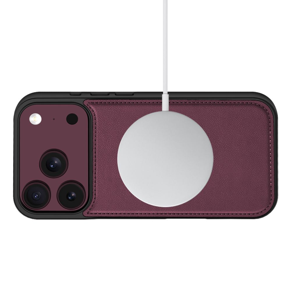 Tech-Protect iPhone 17 Pro / iPhone 18 Pro - Θήκη Πορτοφόλι Stand από Δερματίνη με Αποσπώμενη θήκη MagSafe - Mulberry