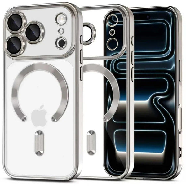 Tech - Protect iPhone 17 Pro MagFlex - Θήκη Σιλικόνης TPU με MagSafe - Shiny Silver
