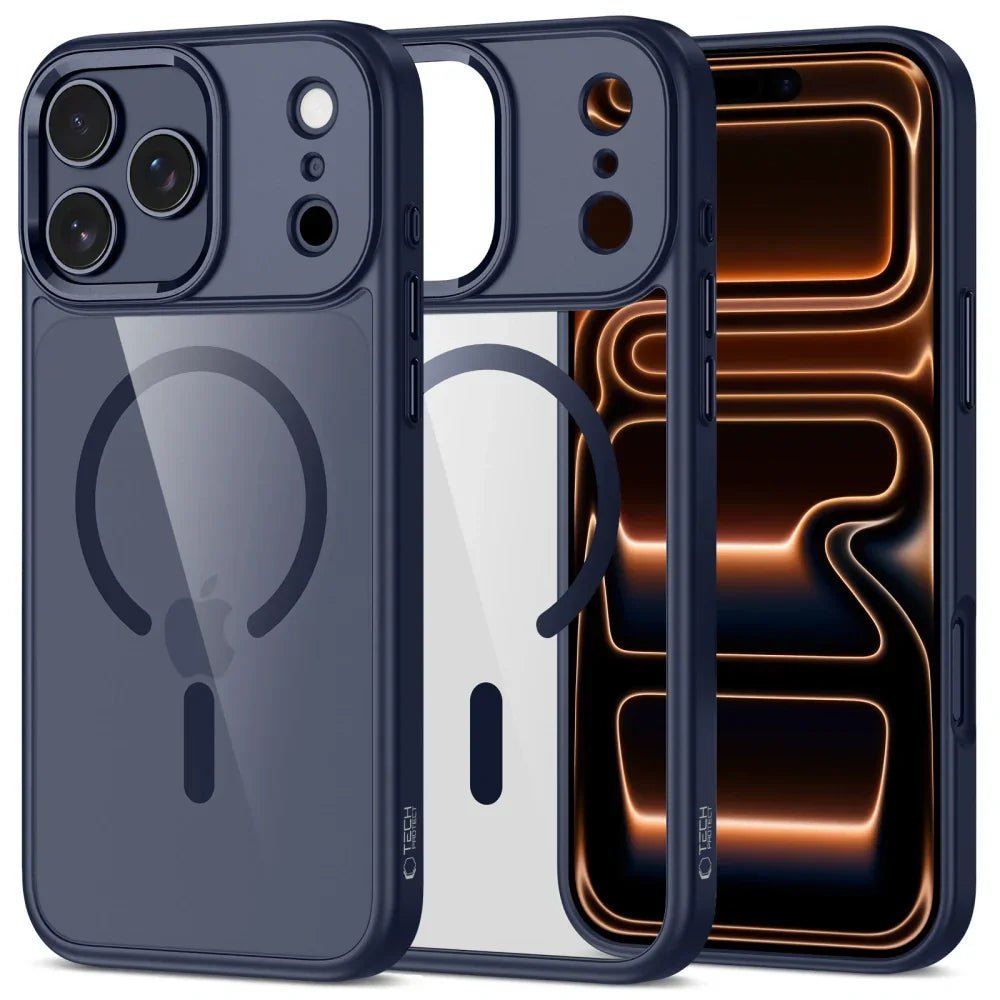 Tech - Protect iPhone 17 Pro - MagMat MagSafe - Σκληρή Θήκη με Πλαίσιο Σιλικόνης και MagSafe - Deep Blue / Clear