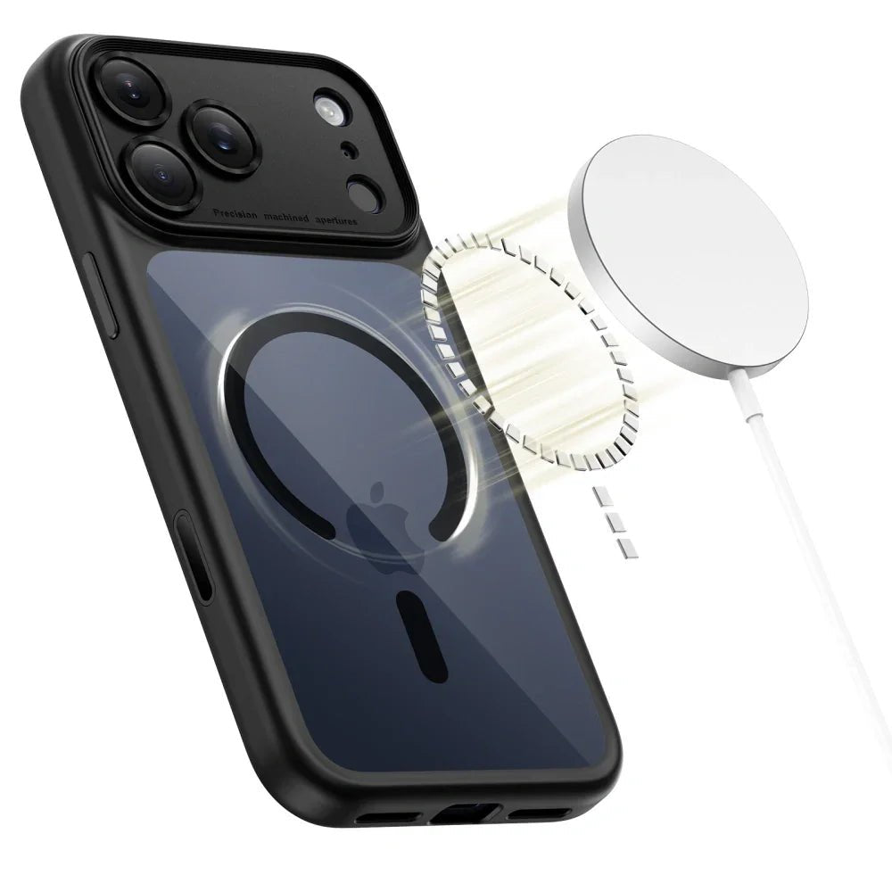 Tech - Protect iPhone 17 Pro - MagPeak MagSafe CC - Σκληρή Θήκη με Πλαίσιο Σιλικόνης - Black / Clear