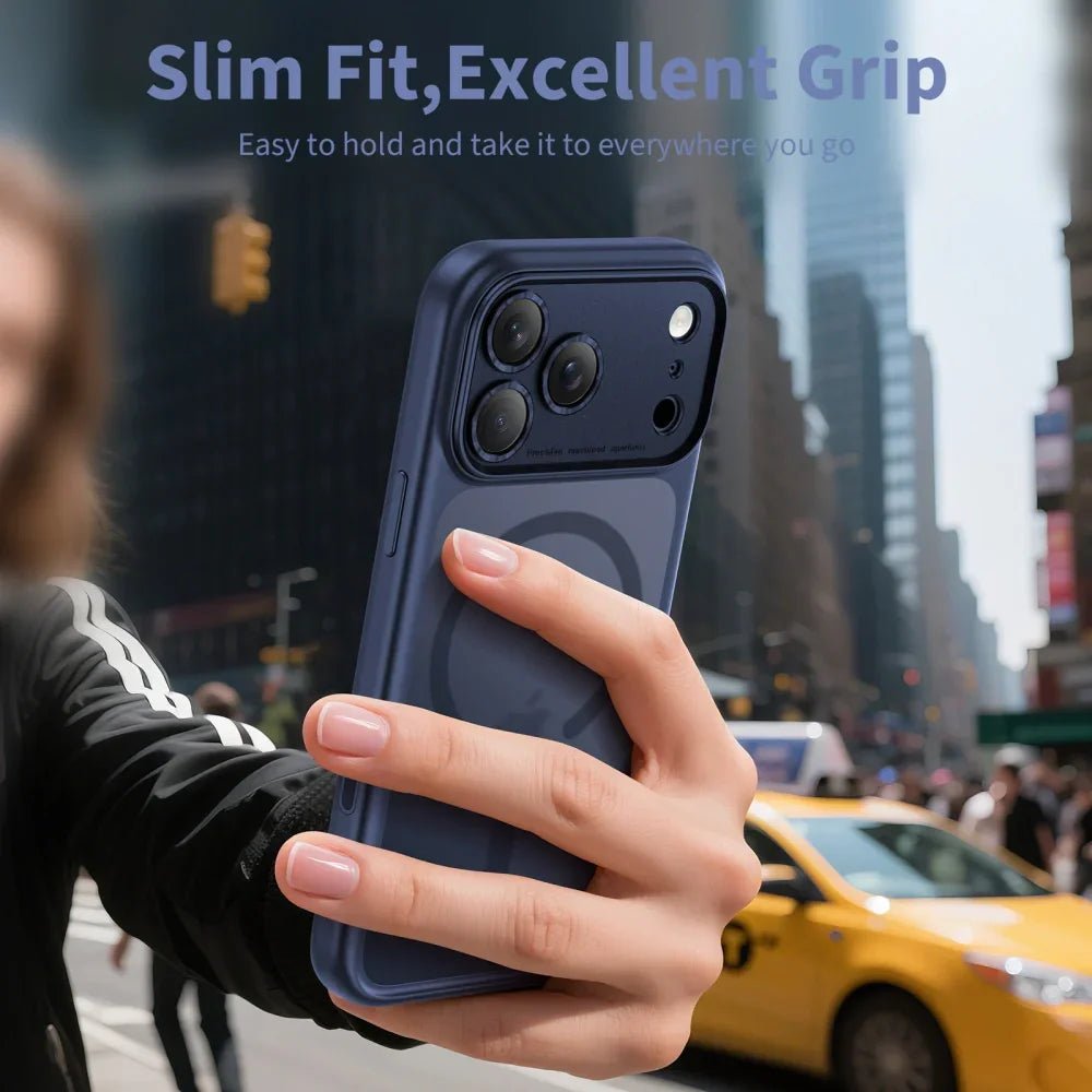 Tech - Protect iPhone 17 Pro - MagPeak MagSafe CC - Σκληρή Θήκη με Πλαίσιο Σιλικόνης - Matte Deep Blue