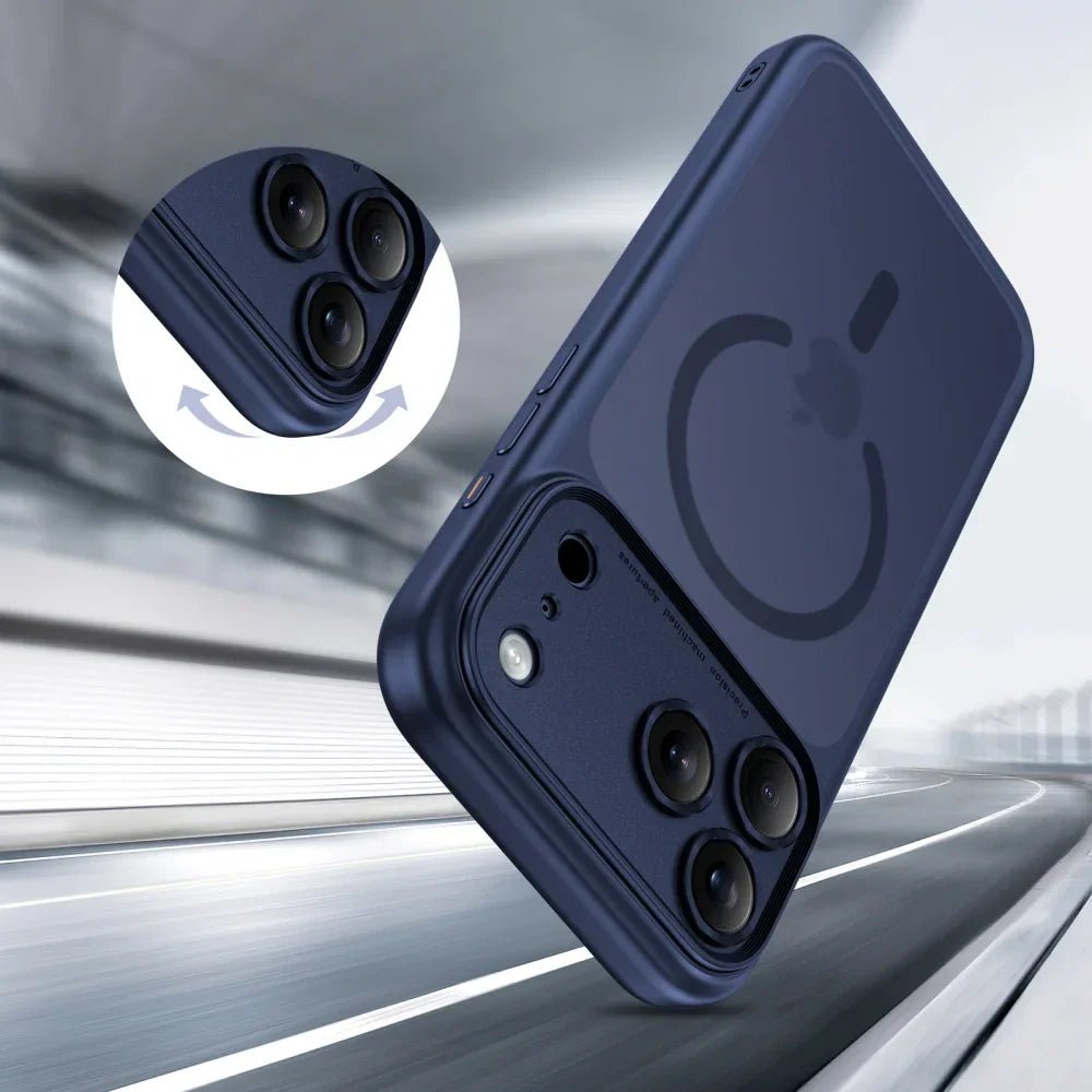 Tech - Protect iPhone 17 Pro - MagPeak MagSafe CC - Σκληρή Θήκη με Πλαίσιο Σιλικόνης - Matte Deep Blue