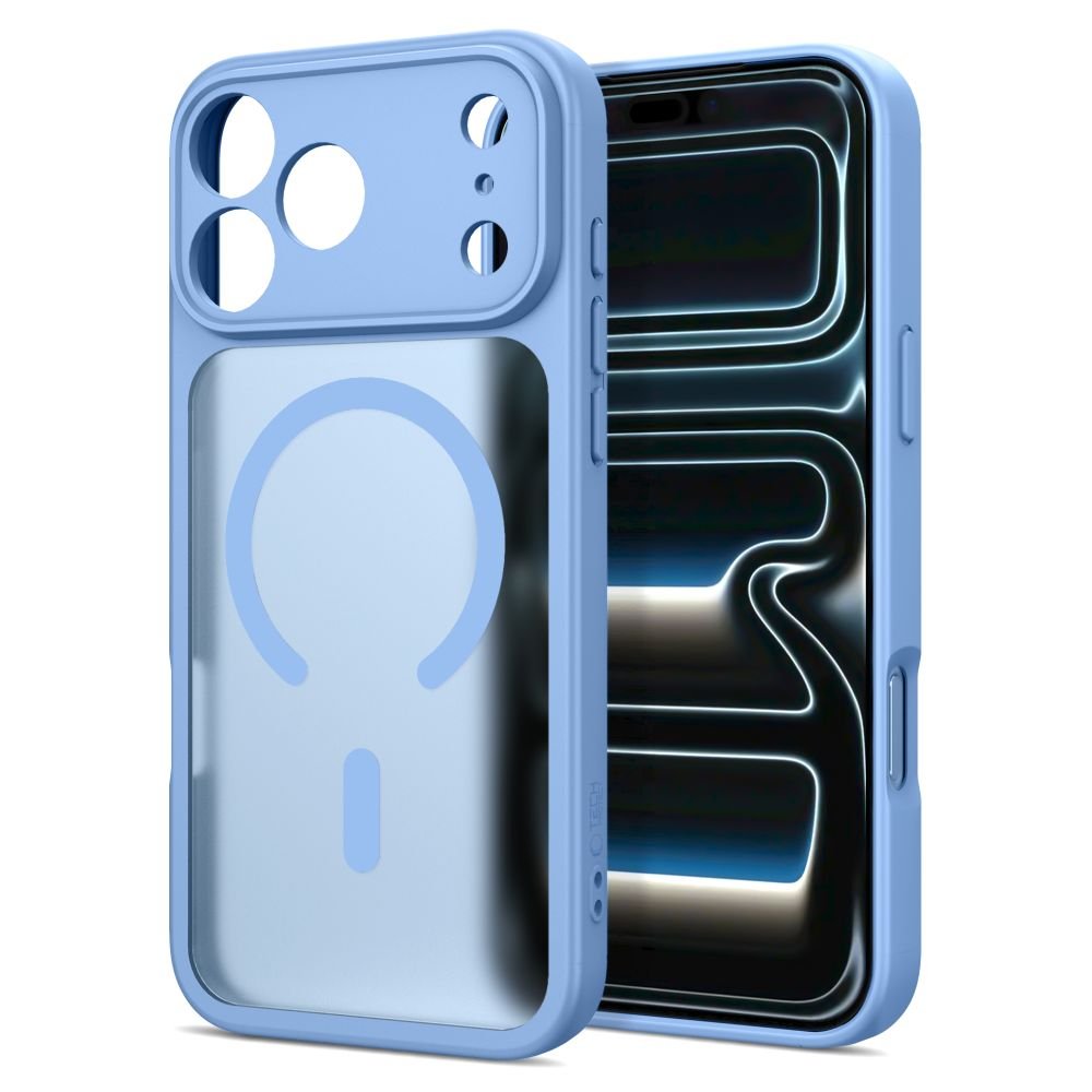 Tech-Protect iPhone 17 Pro Max / 18 Pro Max - Σκληρή Θήκη με Πλαίσιο Σιλικόνης και MagSafe - BasicMag - Matte Light Blue
