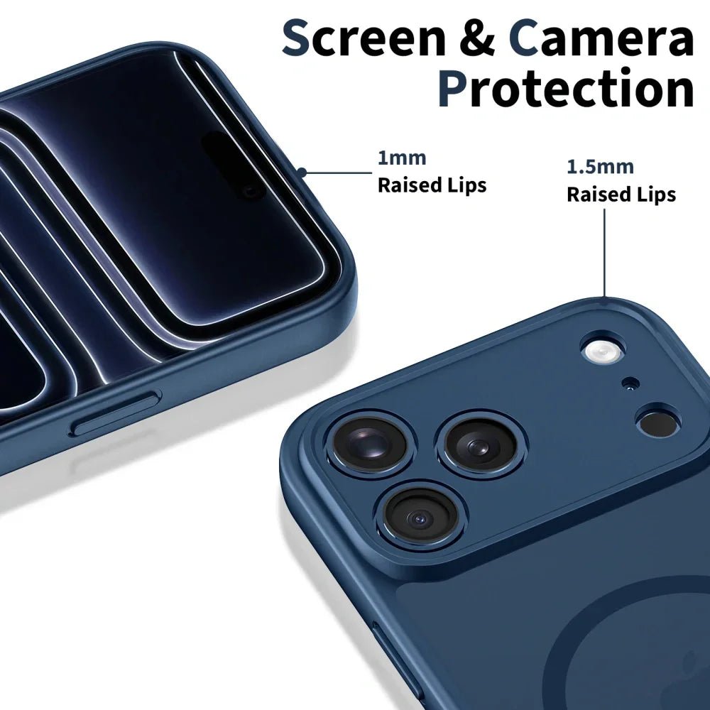Tech - Protect iPhone 17 Pro Max BasicMag - Σκληρή Θήκη με Πλαίσιο Σιλικόνης και MagSafe - Matte Deep Blue