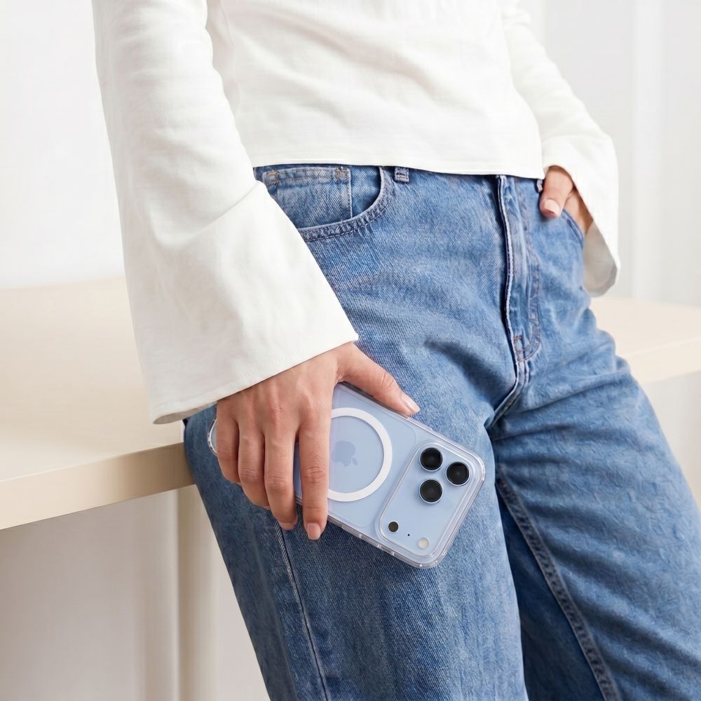 Tech-Protect iPhone 17 Pro Max / iPhone 18 Pro Max - Flexair Hybrid MagSafe - Σκληρή Θήκη με Πλαίσιο Σιλικόνης και MagSafe - Clear