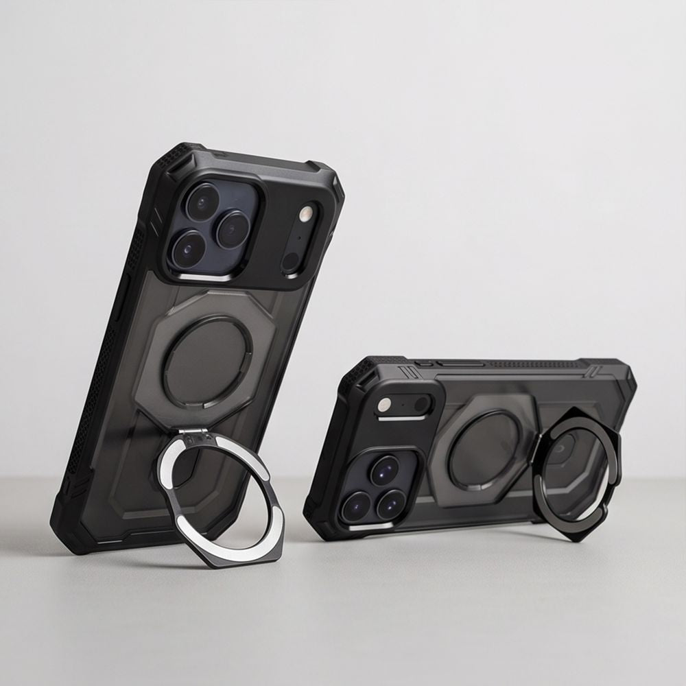 Tech-Protect iPhone 17 Pro Max / iPhone 18 Pro Max - Σκληρή Θήκη με Δαχτυλίδι Συγκράτησης / Stand - MagForce MagSafe - Matte Black
