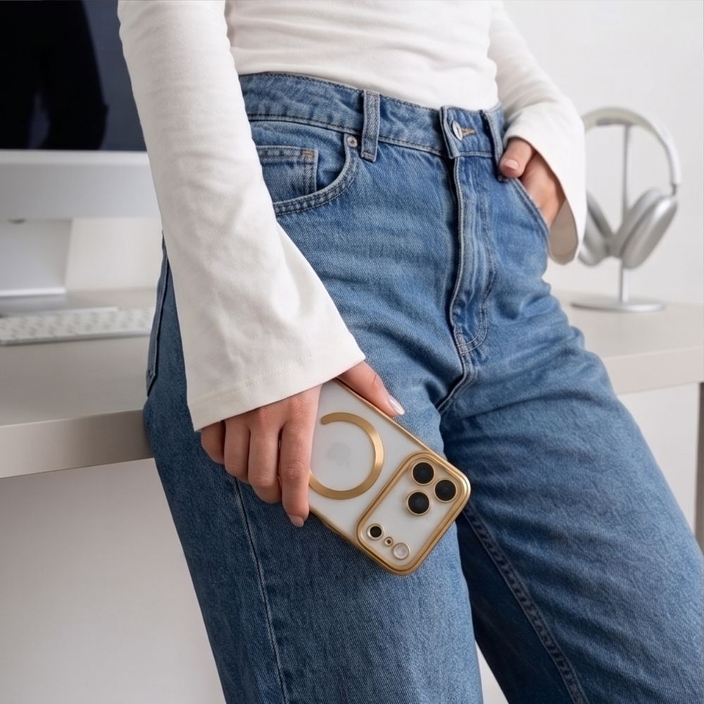 Tech-Protect iPhone 17 Pro Max / iPhone 18 Pro Max - Θήκη Σιλικόνης TPU με MagSafe - MagFlex - Shiny Gold