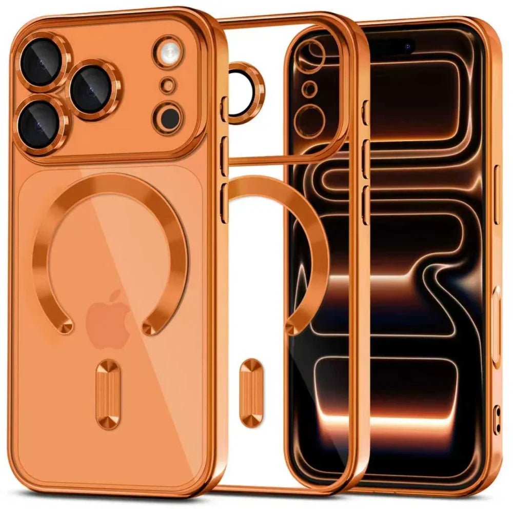 Tech - Protect iPhone 17 Pro Max MagFlex - Θήκη Σιλικόνης TPU με MagSafe - Shiny Cosmic Orange