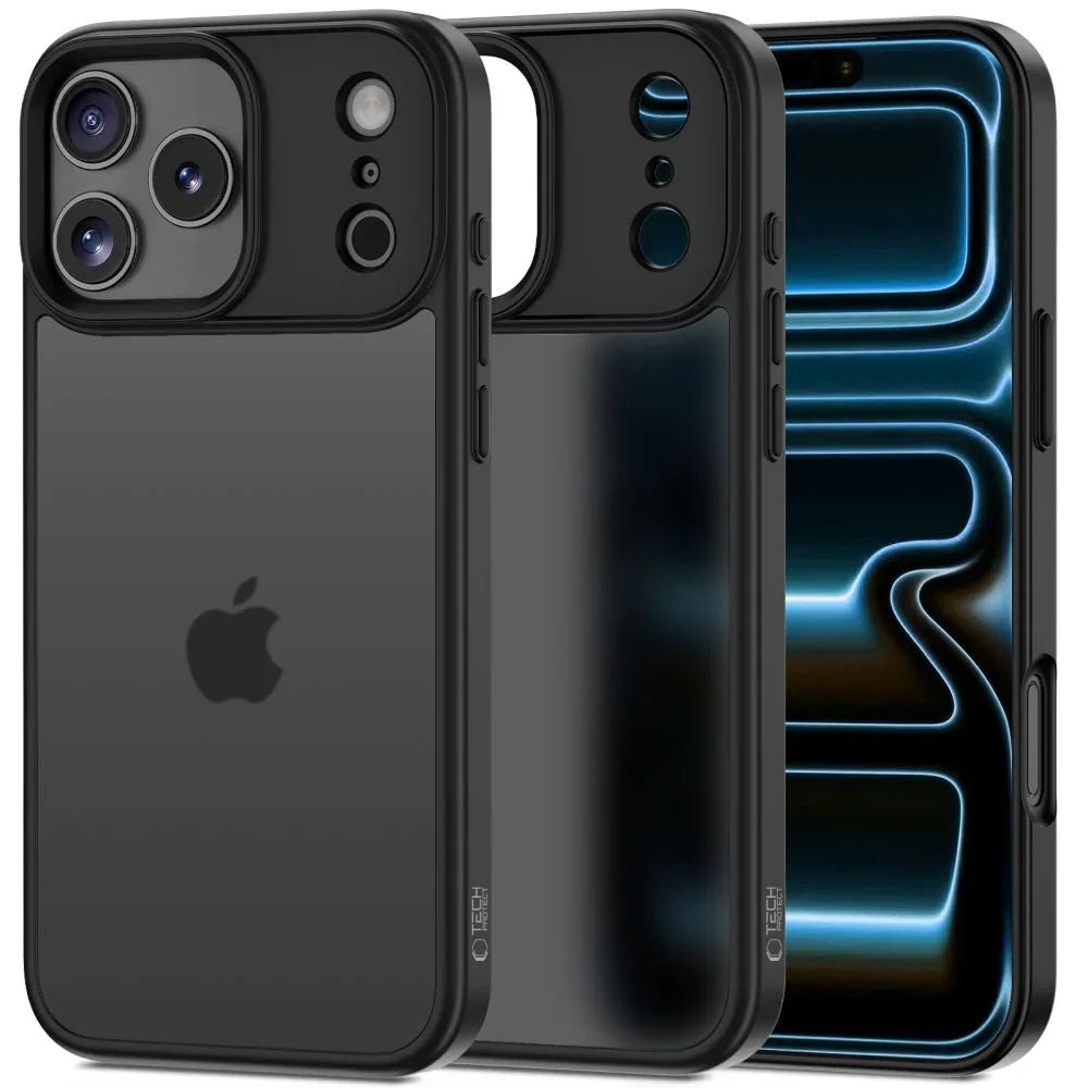 Tech - Protect iPhone 17 Pro Max - MagMat - Σκληρή Θήκη με Πλαίσιο Σιλικόνης - Matte Black / Ημιδιάφανη