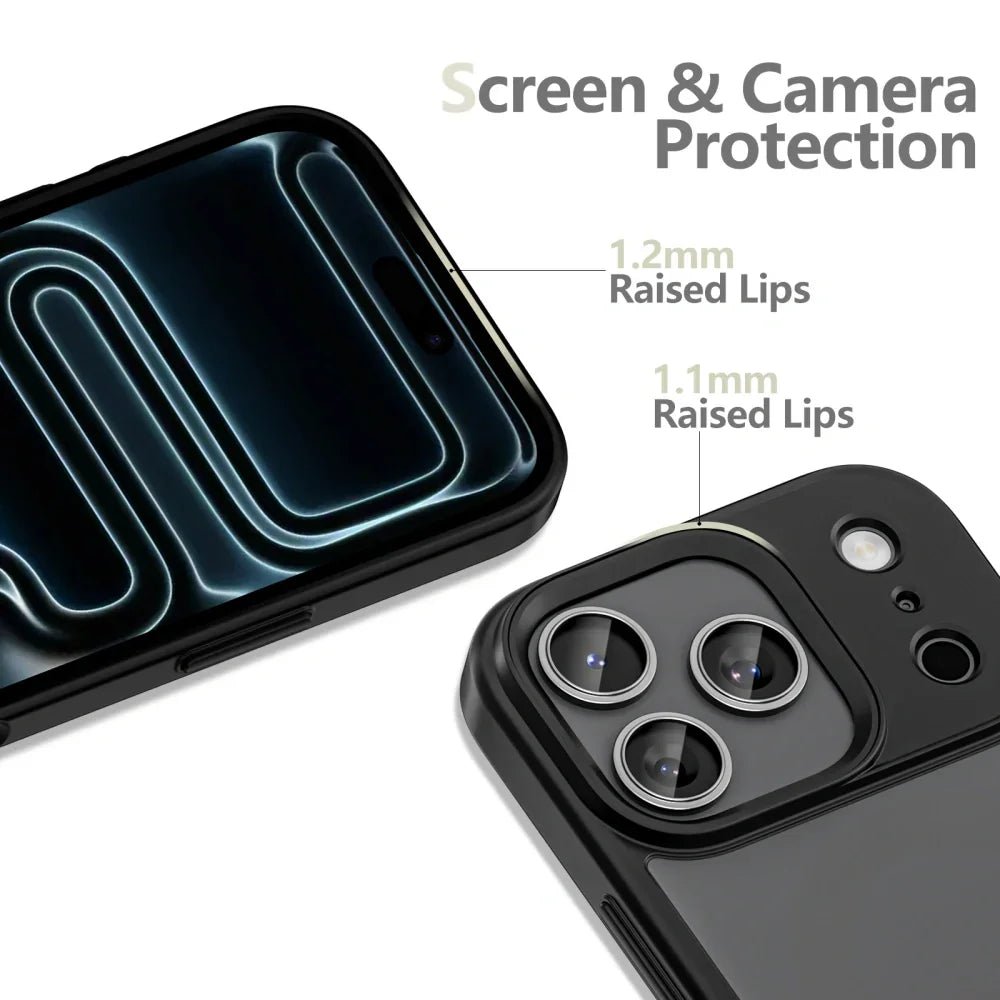 Tech - Protect iPhone 17 Pro Max - MagMat - Σκληρή Θήκη με Πλαίσιο Σιλικόνης - Matte Black / Ημιδιάφανη