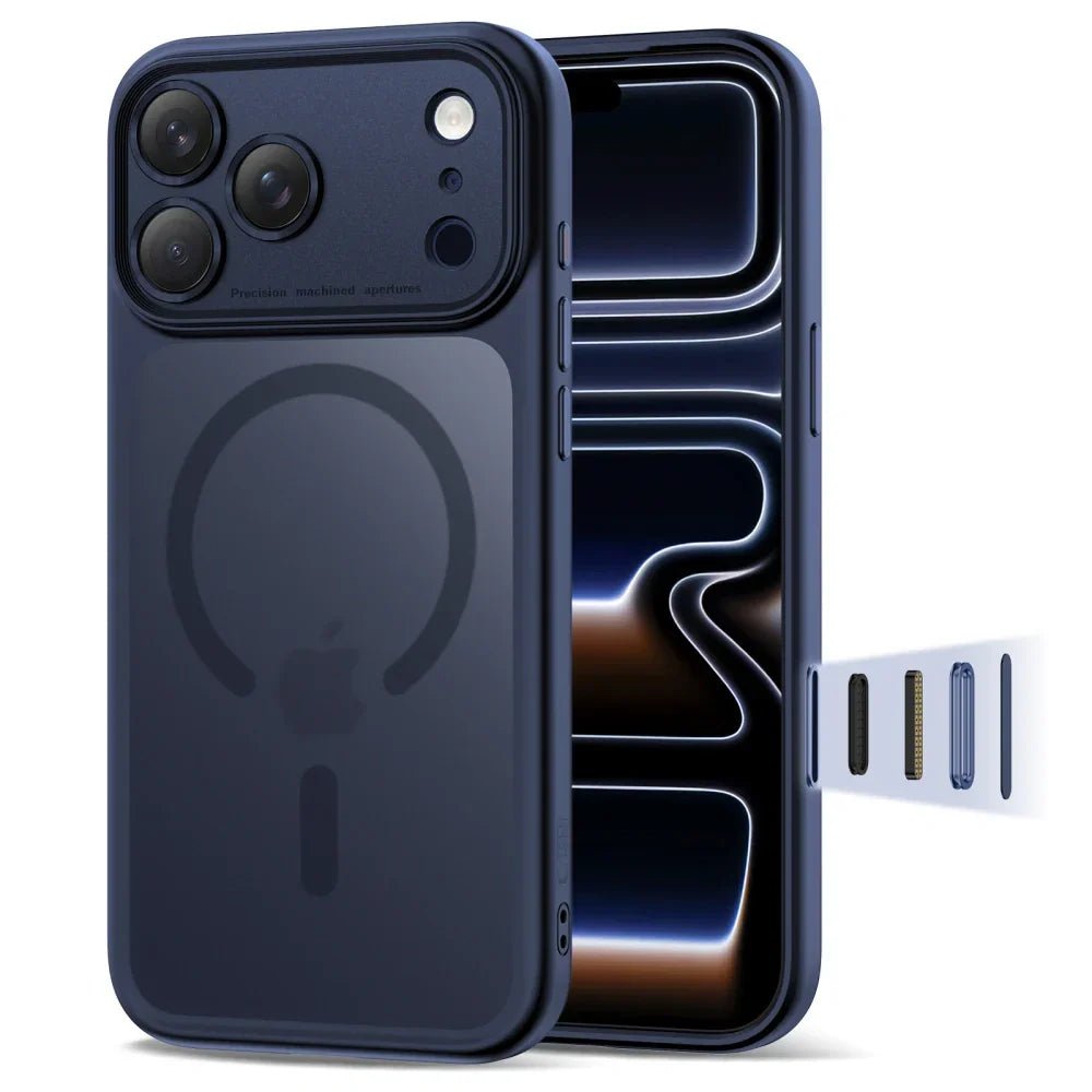 Tech - Protect iPhone 17 Pro Max - MagPeak MagSafe CC - Σκληρή Θήκη με Πλαίσιο Σιλικόνης - Matte Deep Blue