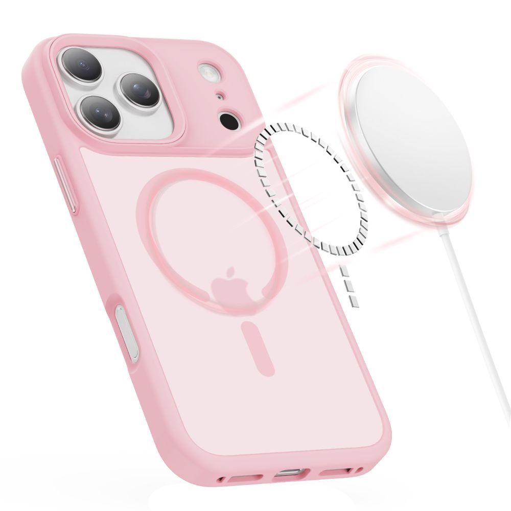 Tech - Protect iPhone 17 Pro Max - Σκληρή Θήκη με Πλαίσιο Σιλικόνης και MagSafe - MagMat MagSafe - Matte Pink