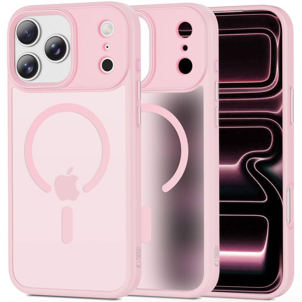 Tech - Protect iPhone 17 Pro - Σκληρή Θήκη με Πλαίσιο Σιλικόνης και MagSafe - MagMat MagSafe - Matte Pink