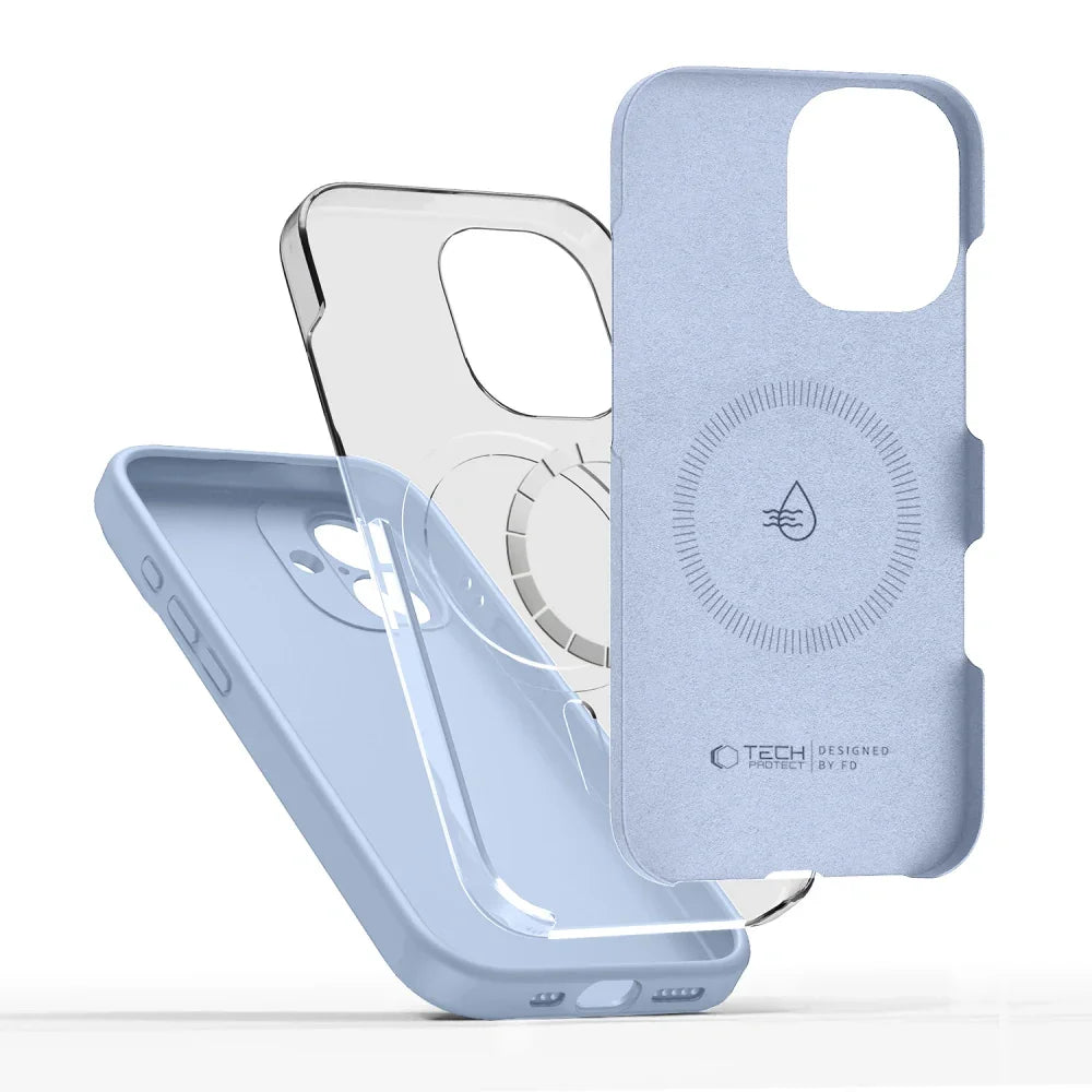 Tech - Protect iPhone 17 - Silicone MagSafe - Θήκη Σιλικόνης TPU - Mist Blue