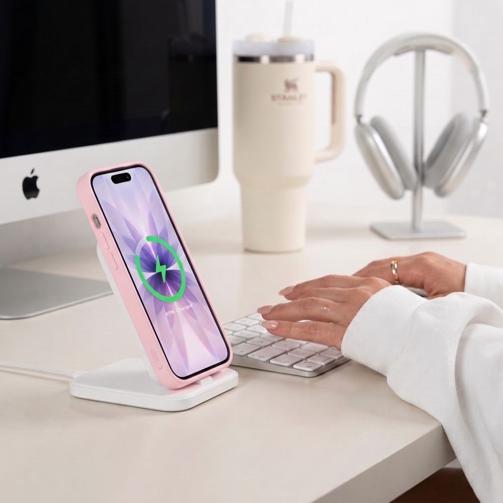 Tech-Protect iPhone 17 - Σκληρή Θήκη με Πλαίσιο Σιλικόνης και MagSafe - BasicMag - Matte Pink