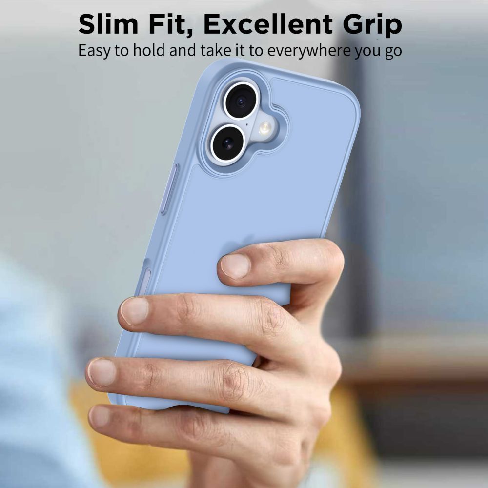 Tech - Protect iPhone 17 - Σκληρή Θήκη με Πλαίσιο Σιλικόνης - MagMat - Matte Mist Blue