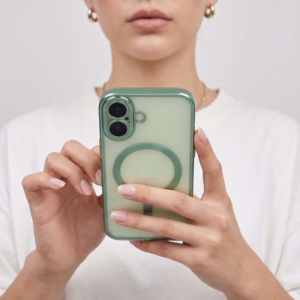 Tech-Protect iPhone 17 - Θήκη Σιλικόνης TPU με MagSafe - MagFlex - Διάφανη / Matte Sage