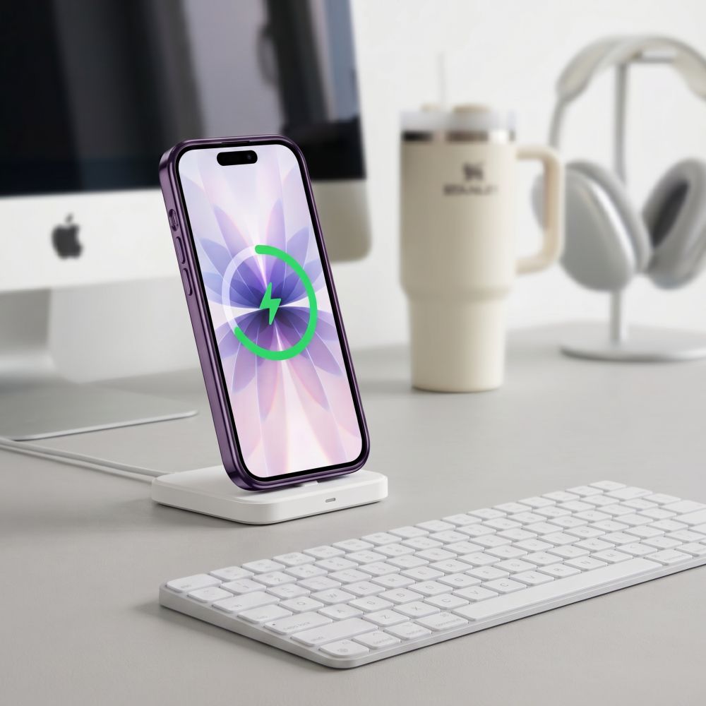 Tech-Protect iPhone 17 - Θήκη Σιλικόνης TPU με MagSafe - MagFlex - Διάφανη / Shiny Lavender