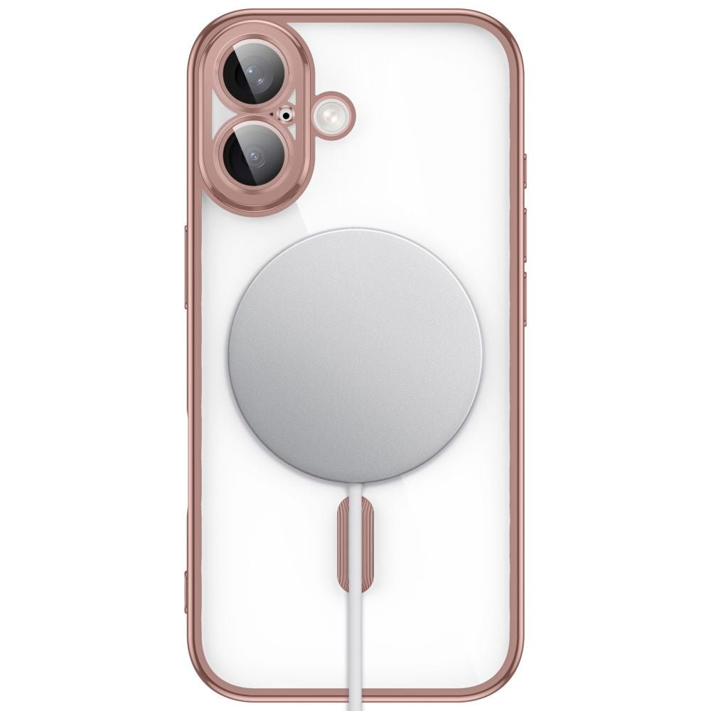 Tech-Protect iPhone 17 - Θήκη Σιλικόνης TPU με MagSafe - MagFlex - Διάφανη / Shiny Rose Gold