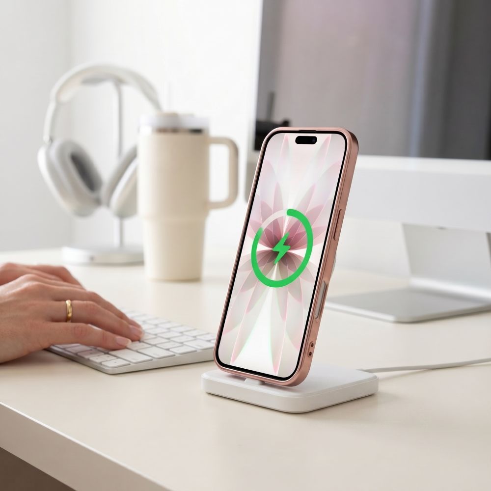 Tech-Protect iPhone 17 - Θήκη Σιλικόνης TPU με MagSafe - MagFlex - Διάφανη / Shiny Rose Gold