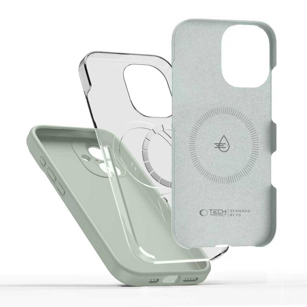 Tech - Protect iPhone 17 - Θήκη Σιλικόνης TPU - Silicone MagSafe - Sage Green
