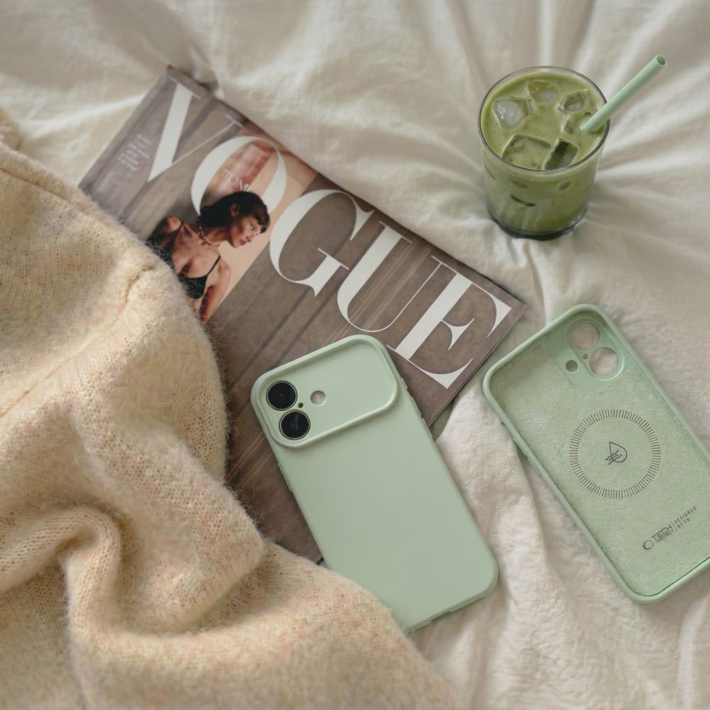 Tech - Protect iPhone 17 - Θήκη Σιλικόνης TPU - Silicone MagSafe - Sage Green