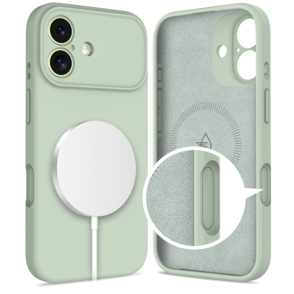 Tech - Protect iPhone 17 - Θήκη Σιλικόνης TPU - Silicone MagSafe - Sage Green