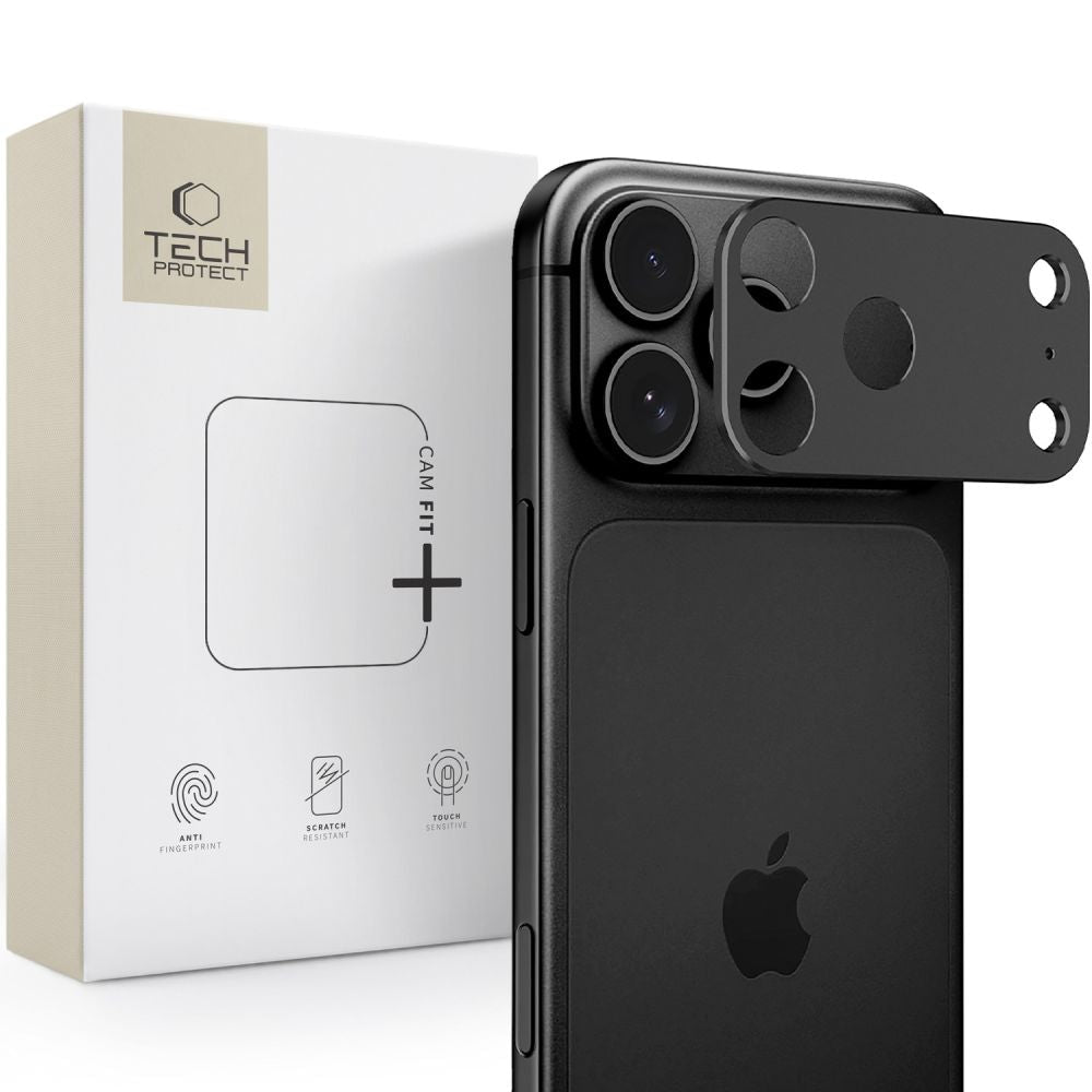 Tech-Protect iPhone 18 Pro - Camalloy Fit+ - Μεταλλικό Προστατευτικό για την Κάμερα - Black